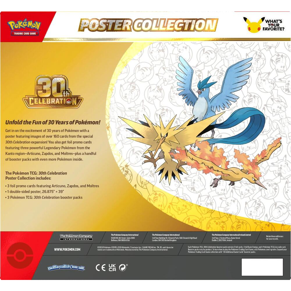 Pokemon TCG: 30th Celebration - Poster Collection (Preorder)