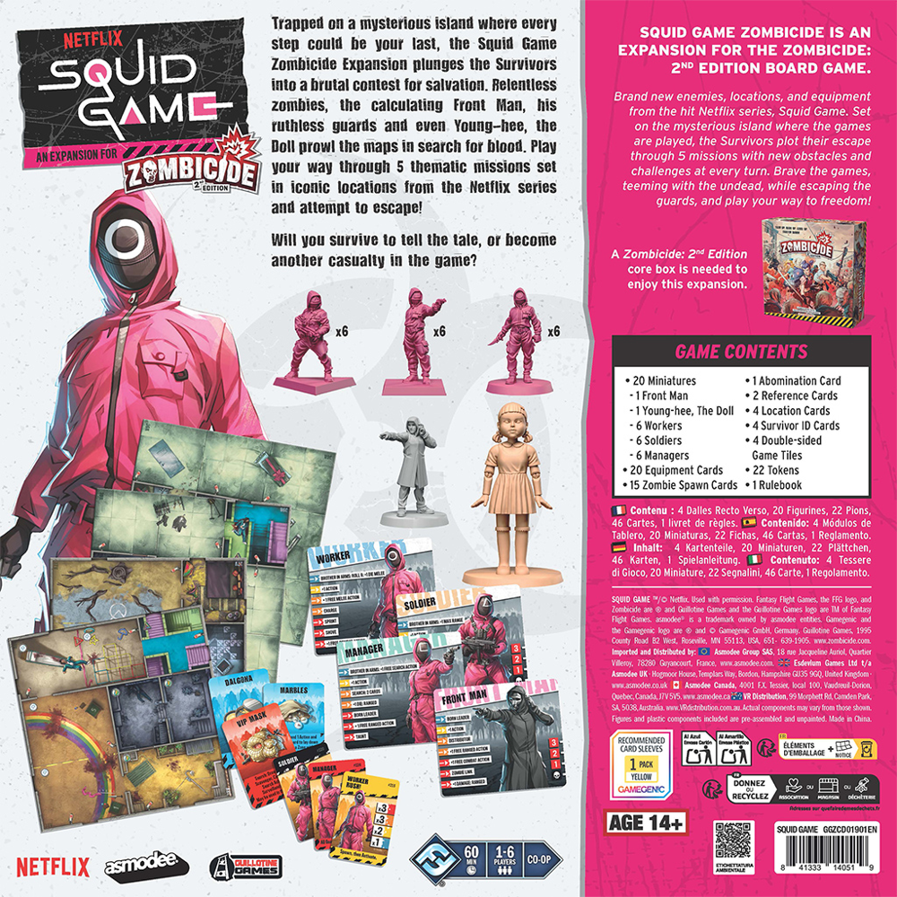 Zombicide 2E: Squid Game Expansion (New Arrival)