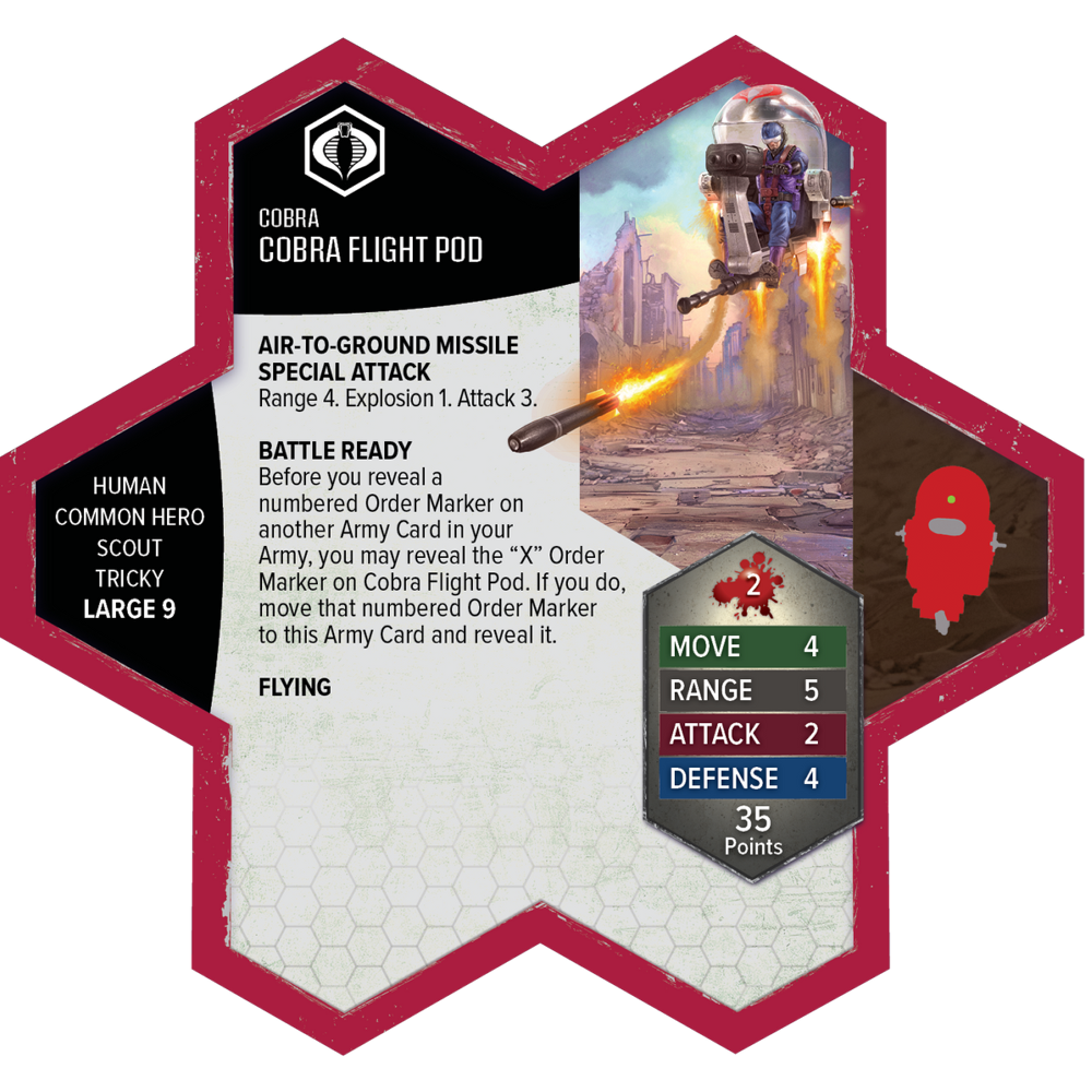 G.I. JOE Heroscape: COBRA Troopers & COBRA Flight Pod Army Expansion (Pre-Painted) (Preorder)