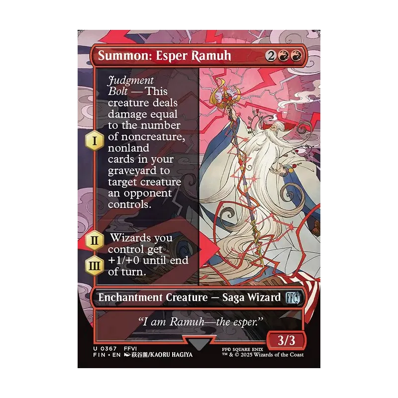 Summon: Esper Ramuh (Borderless) - Final Fantasy (Near Mint)