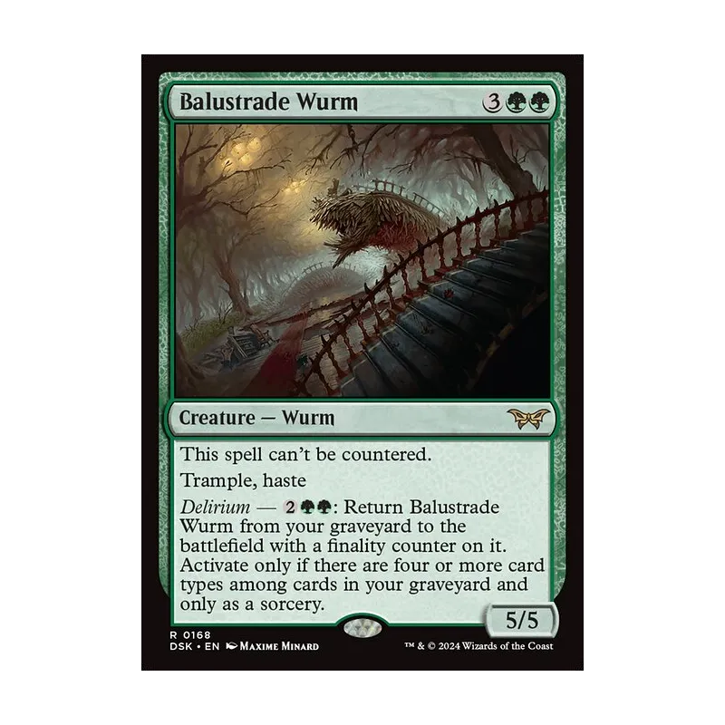 Balustrade Wurm - Duskmourn: House of Horror (Near Mint)