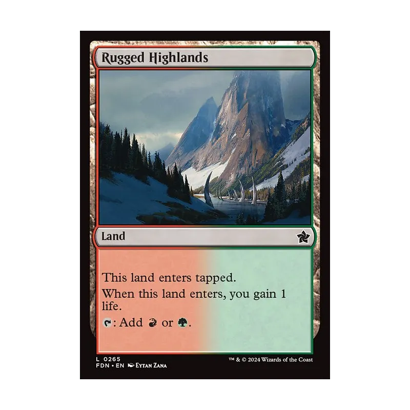 Rugged Highlands - Foundations (Foil Near Mint)