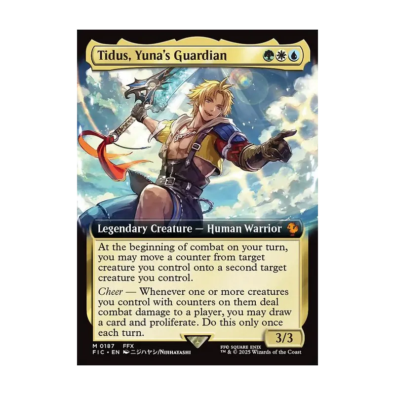Tidus, Yuna's Guardian (Extended Art) - Final Fantasy Commander (Near Mint)