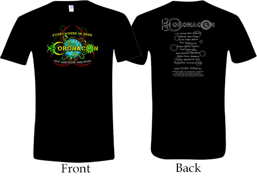 OffWorld Designs T-Shirt: CoronaCon (Small) (Clearance)