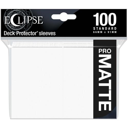 Deck Protector Sleeves: Eclipse Matte - Arctic White (100)