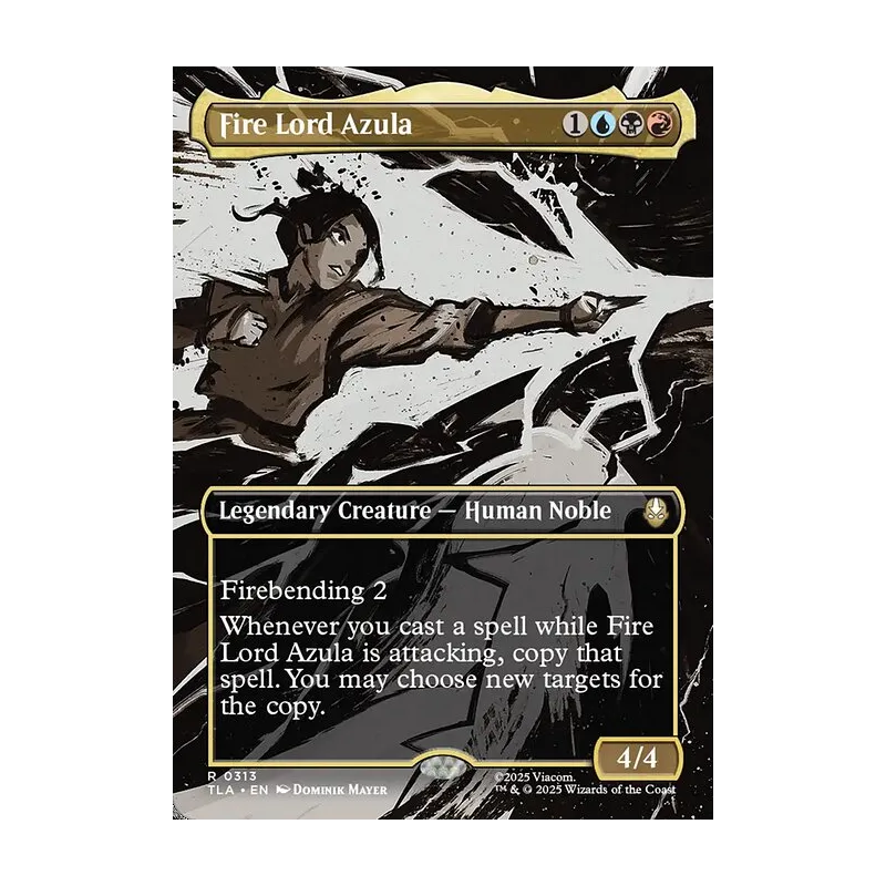 Fire Lord Azula (0313) (Borderless) - Avatar: The Last Airbender (Near Mint)