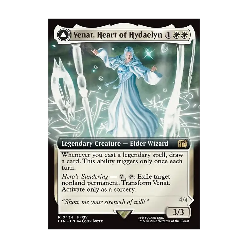 Venat, Heart of Hydaelyn // Hydaelyn, the Mothercrystal (Extended Art) - Final Fantasy (Near Mint)