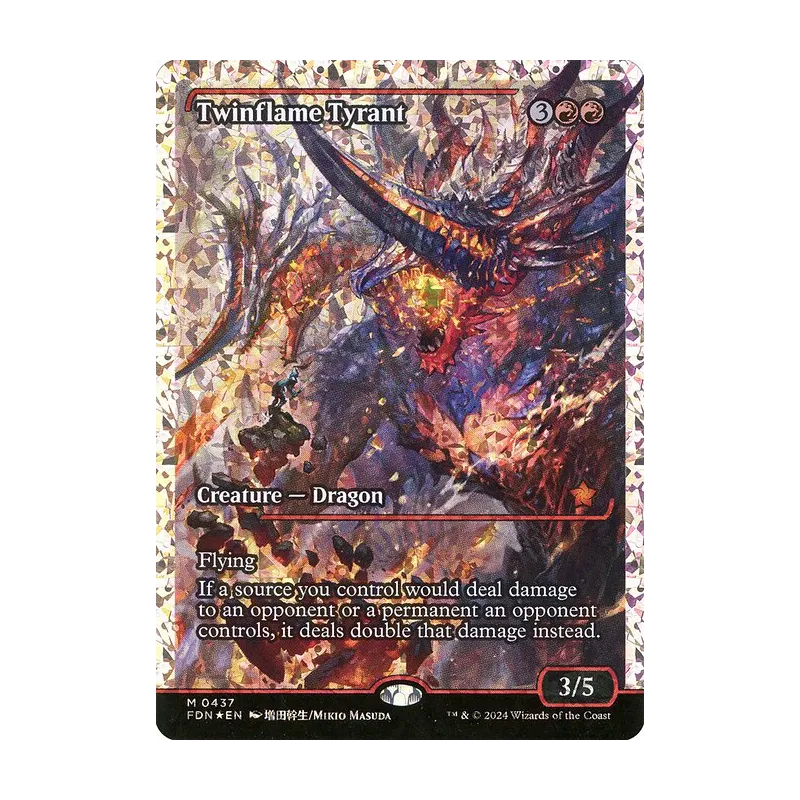 Twinflame Tyrant (Showcase) (Fracture Foil) - Foundations (Foil Near Mint)