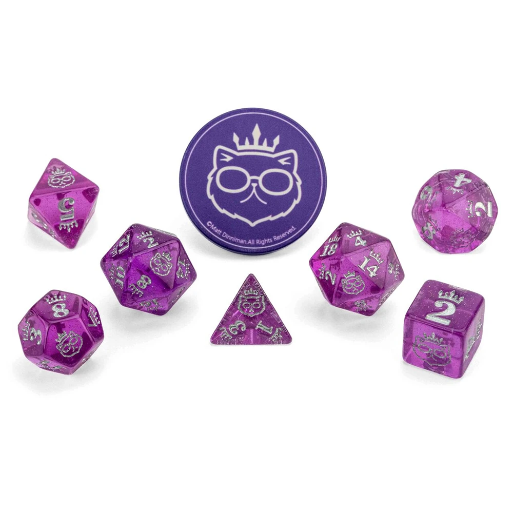 Dungeon Crawler Carl RPG: Princess Donut’s Enchanted Crown of the Sepsis Whore Dice Set (Preorder)