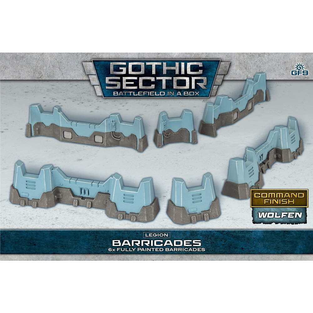 Battlefield in a Box: Gothic Sector - Legion Barricades (Command Finish Wolfen)