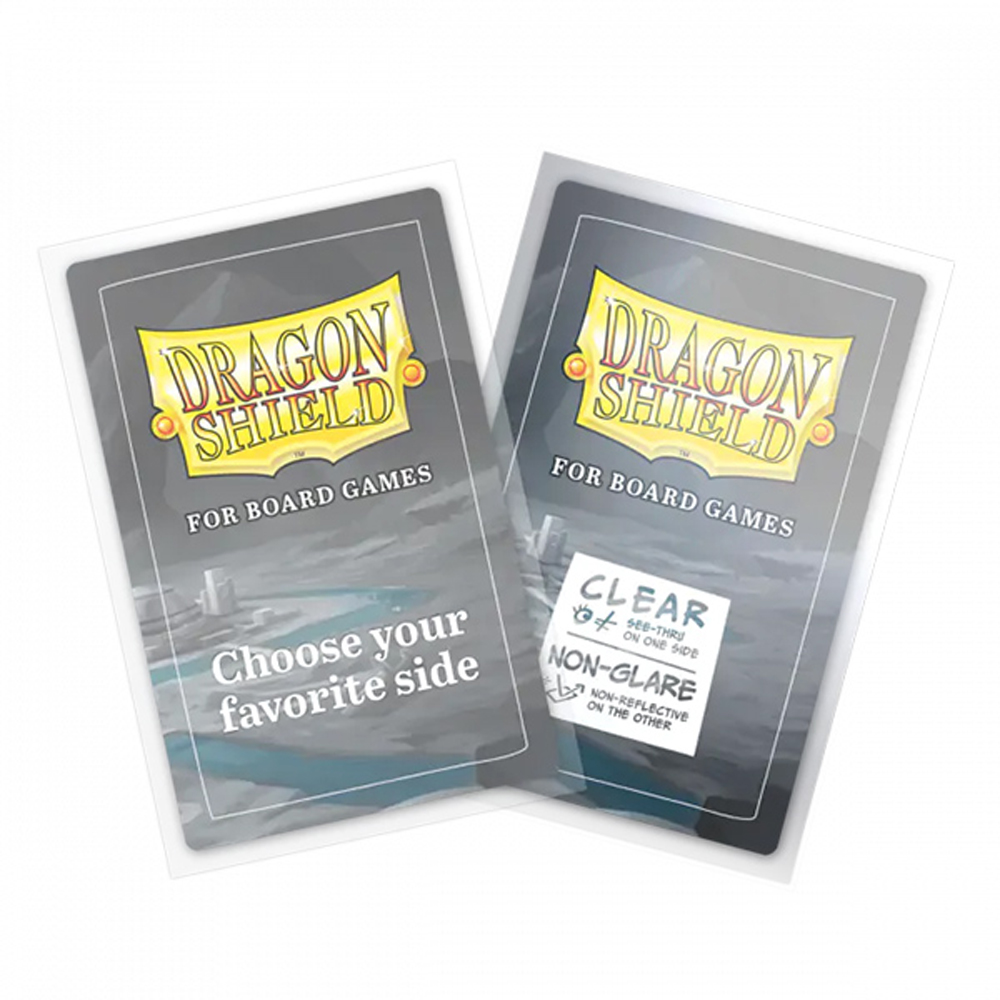 Dragon Shield Board Game Sleeves: American Standard - Clear Non-Glare (100)