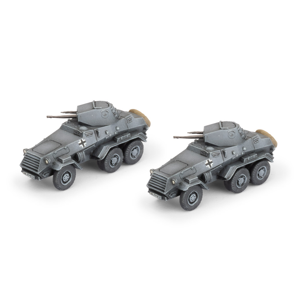 Flames of War WW2: German - Sd Kfz 231 (6-rad) Heavy Scout Troop