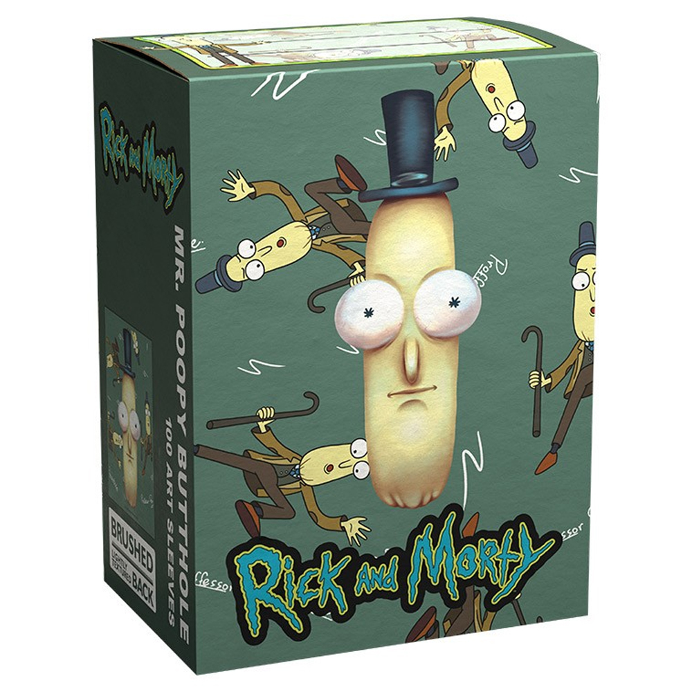 Dragon Shield Sleeves: Brushed - Rick & Morty - Mr. Poopy Butthole (100) (Last Chance)