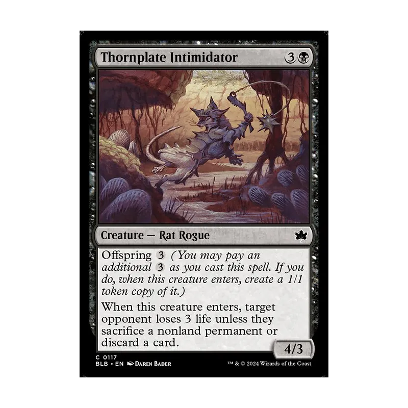 Thornplate Intimidator - Bloomburrow (Near Mint)