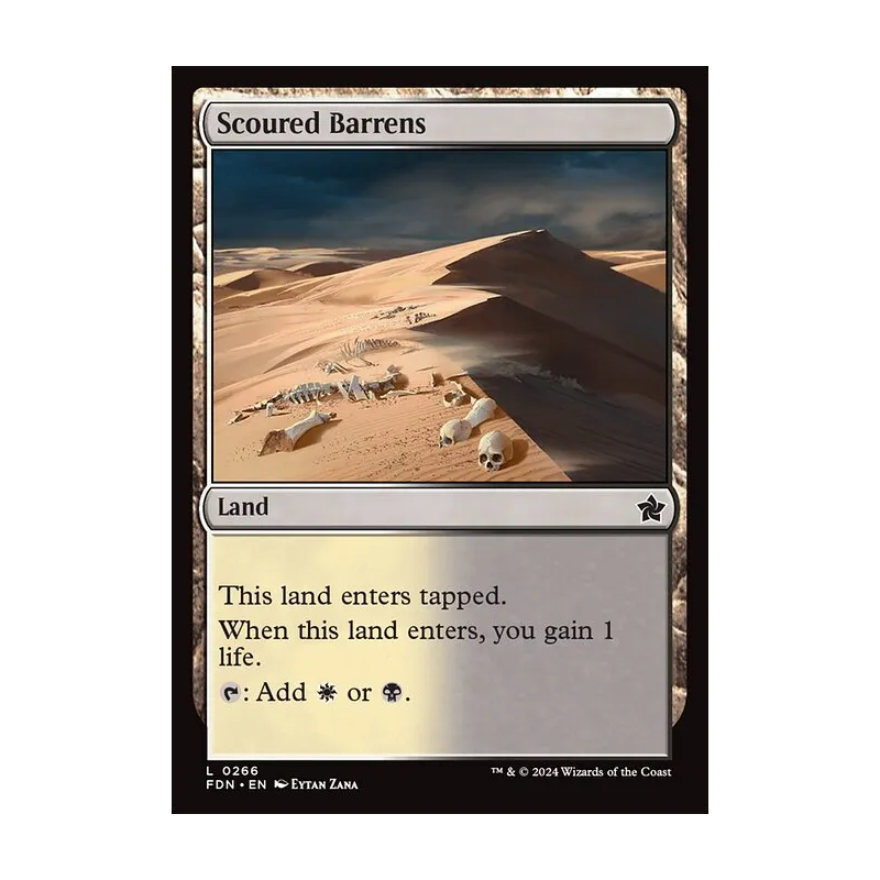 Scoured Barrens - Foundations (Foil Near Mint)