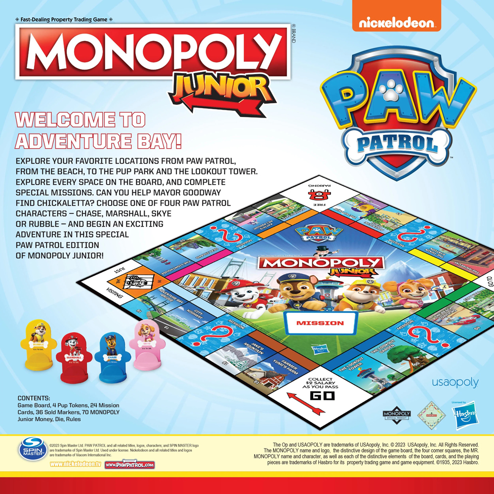Monopoly Junior: Paw Patrol (Last Chance)