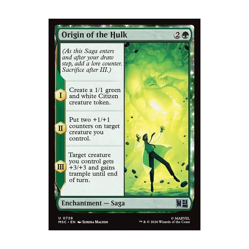 Origin of the Hulk - Marvel Super Heroes Commander (Near Mint)