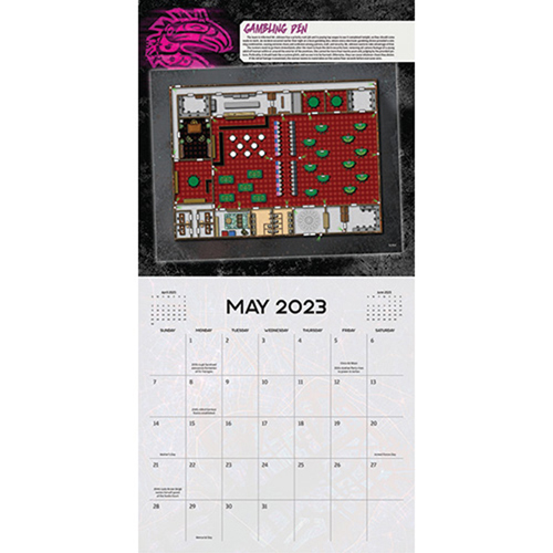 Shadowrun RPG: 16 Month Calendar (Sept 2022 - Dec 2023) (Clearance)