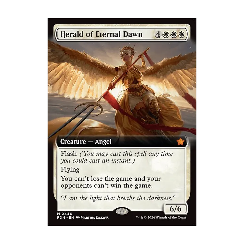 Herald of Eternal Dawn (Extended Art) - Foundations (Foil Near Mint)