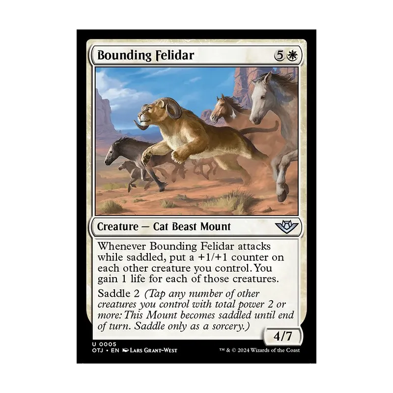 Bounding Felidar - Outlaws of Thunder Junction (Near Mint)
