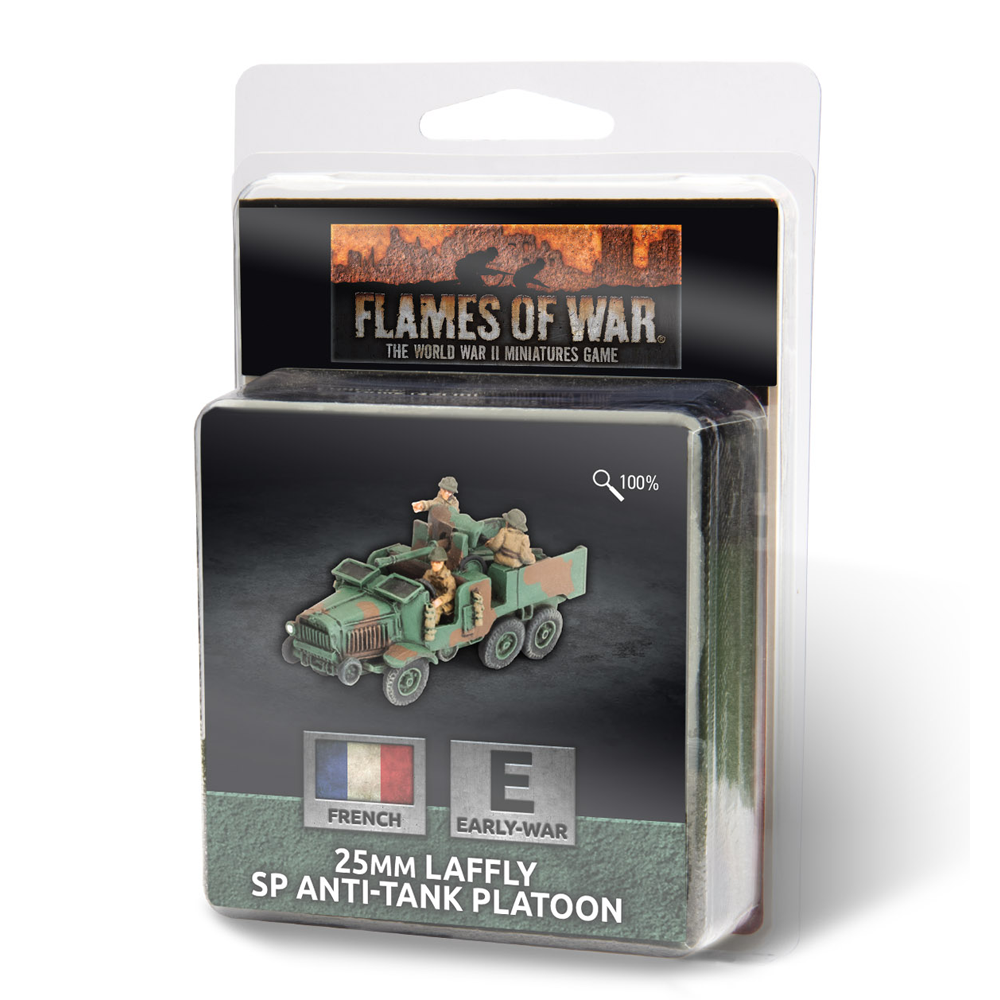 Flames of War WW2: French - 25mm Laffly SP Anti-Tank Platoon