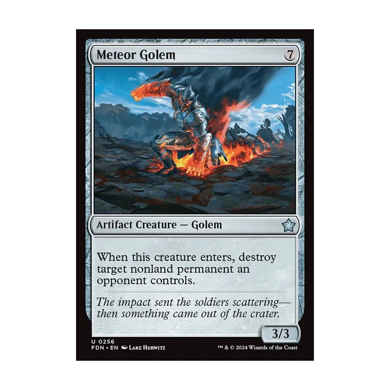 Meteor Golem - Foundations (Near Mint)