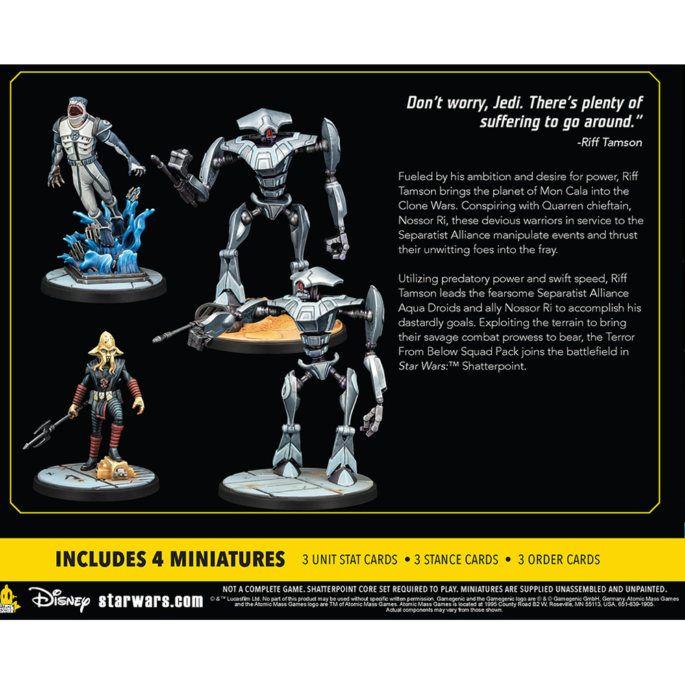 Star Wars Shatterpoint: Terror From Below Squad Pack