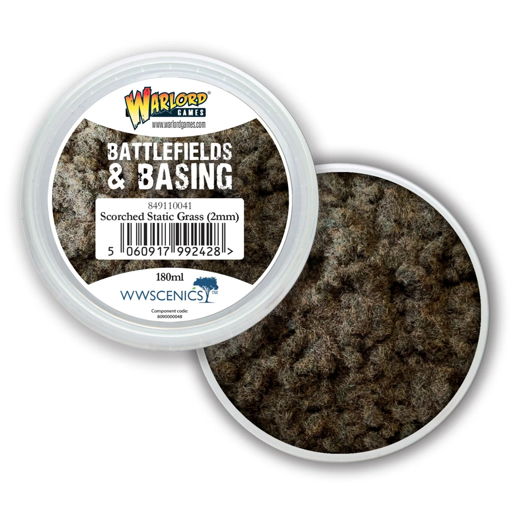 Battlefields & Basing: Scorched 2mm Static Grass (180ml)