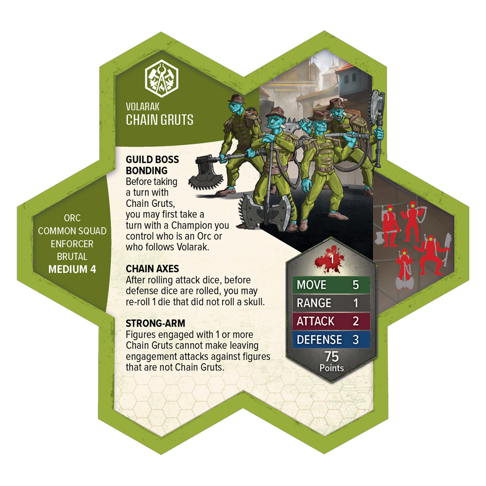 Heroscape: Age of Annihilation - Chain Gruts & Ramosaur Rider Army Expansion (Unpainted)