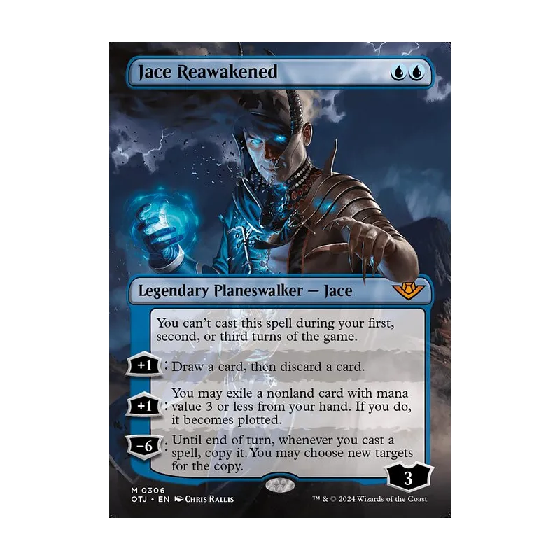 Jace Reawakened (Borderless) - Outlaws of Thunder Junction (Near Mint)