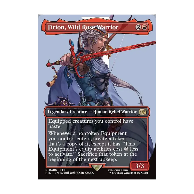 Firion, Wild Rose Warrior (Borderless) - Final Fantasy (Near Mint)