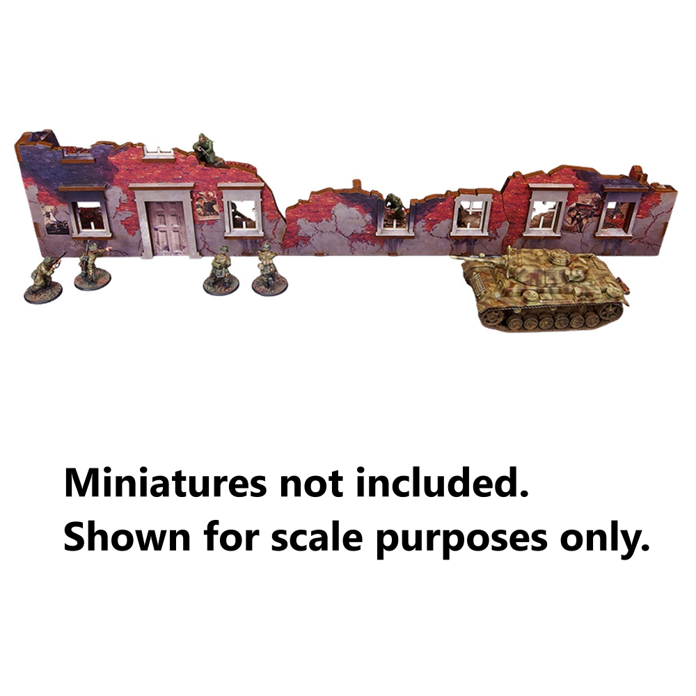 Bolt Action HDF Terrain: WW2 Ostfront Stalingrad - Ruined Buildings