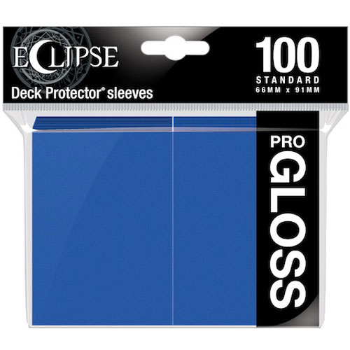 Deck Protector Sleeves: Eclipse Gloss - Pacific Blue (100)