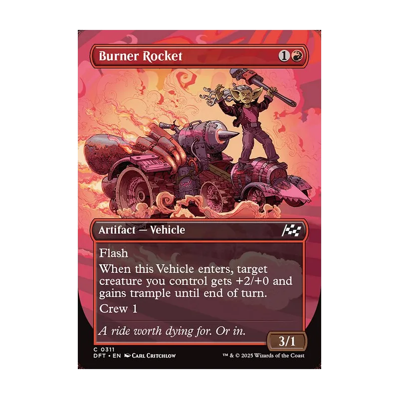 Burner Rocket (Borderless) - Aetherdrift (Near Mint)