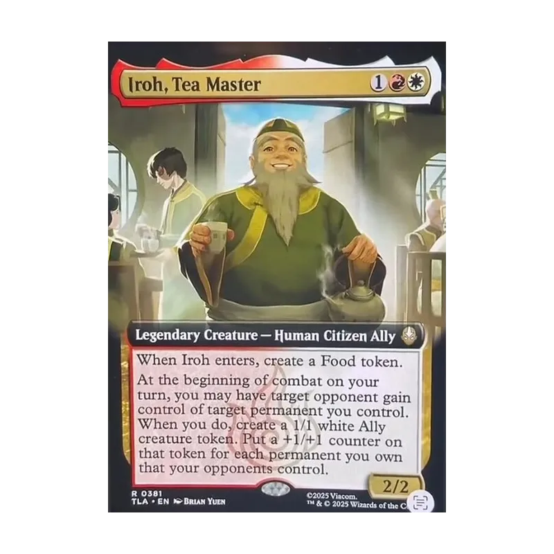 Iroh, Tea Master (Extended Art) - Avatar: The Last Airbender (Near Mint)
