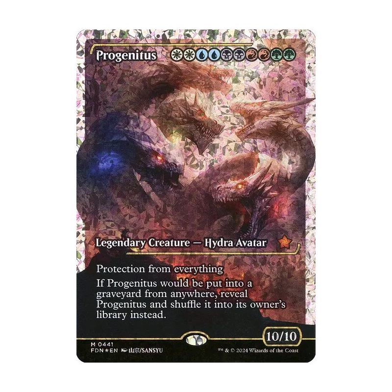 Progenitus (Showcase) (Fracture Foil) - Foundations (Foil Near Mint)