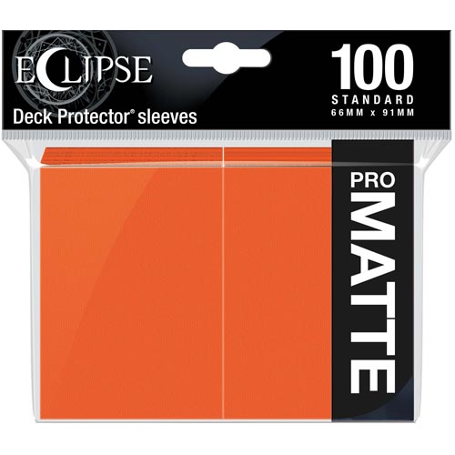 Deck Protector: Eclipse Matte - Pumpkin Orange
