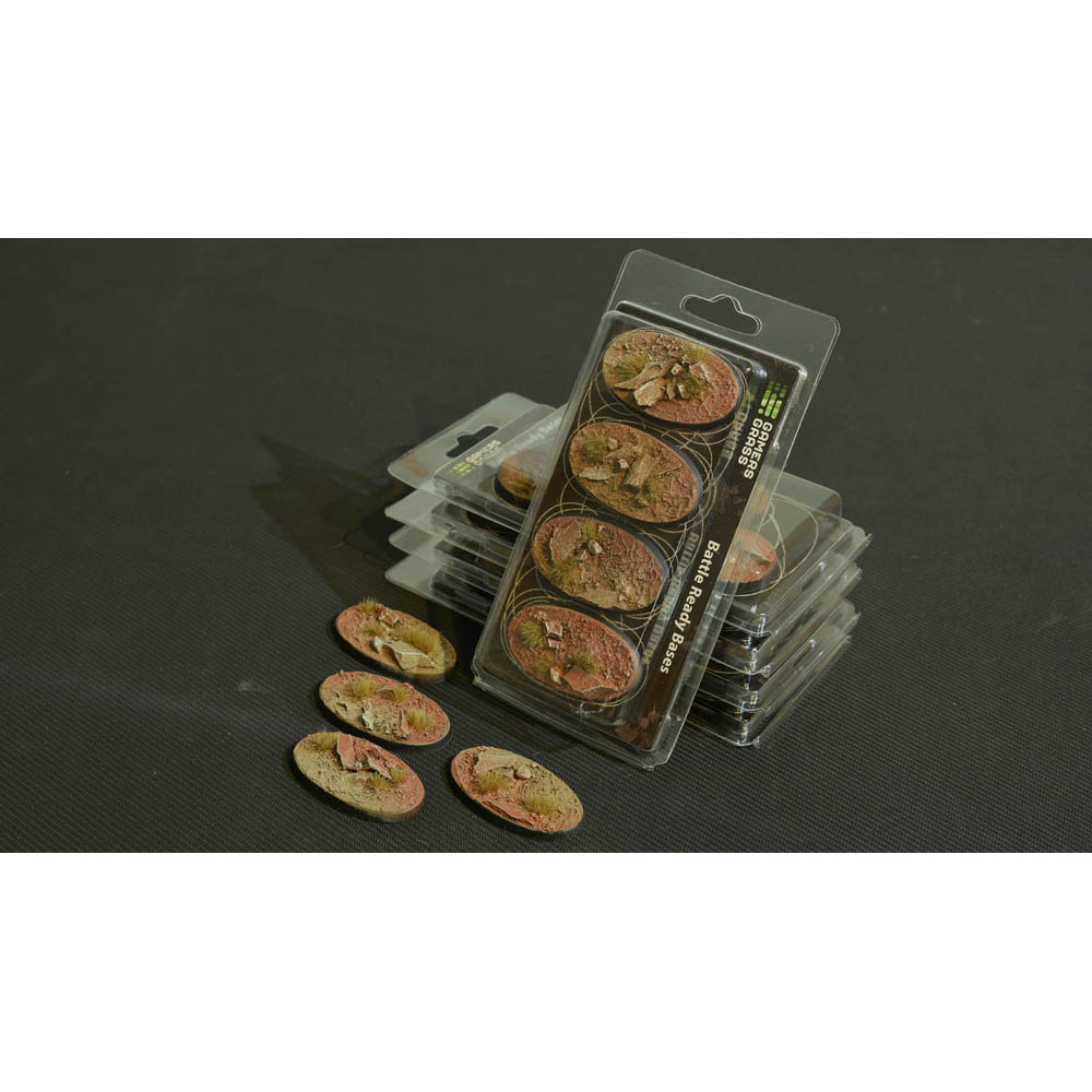 Battle Ready Bases: Badlands - Oval 60mm (4)