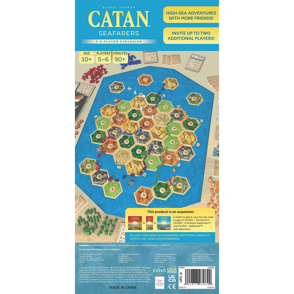 CATAN 6th Edition: Seafarers 5-6 Player Expansion