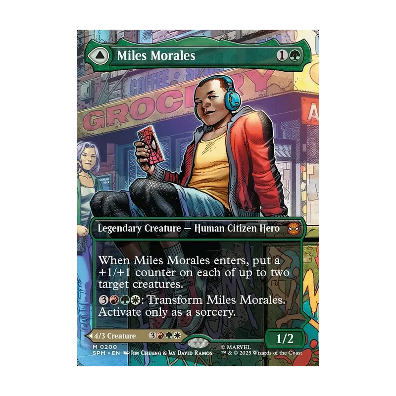 Miles Morales // Ultimate Spider-Man (0200) (Borderless) - Marvel's Spider-Man (Near Mint)