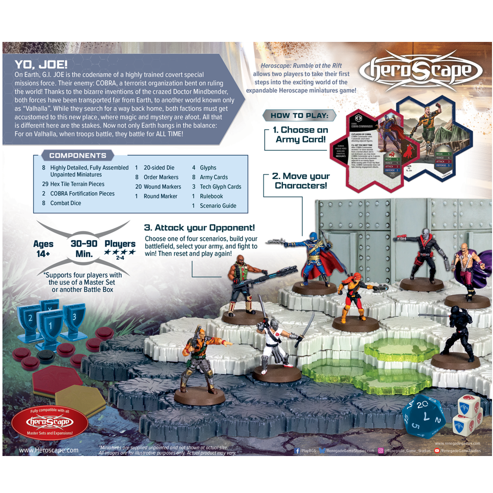 G.I. JOE Heroscape: Rumble at the Rift Battle Box (Unpainted)