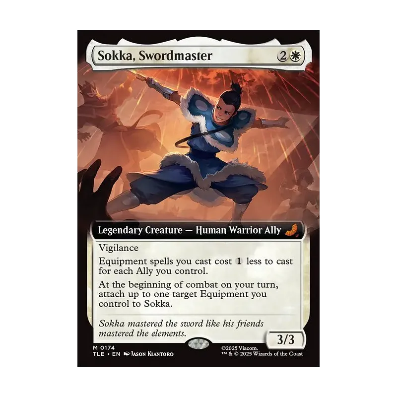 Sokka, Swordmaster (Extended Art) - Avatar: The Last Airbender Eternal (Near Mint)