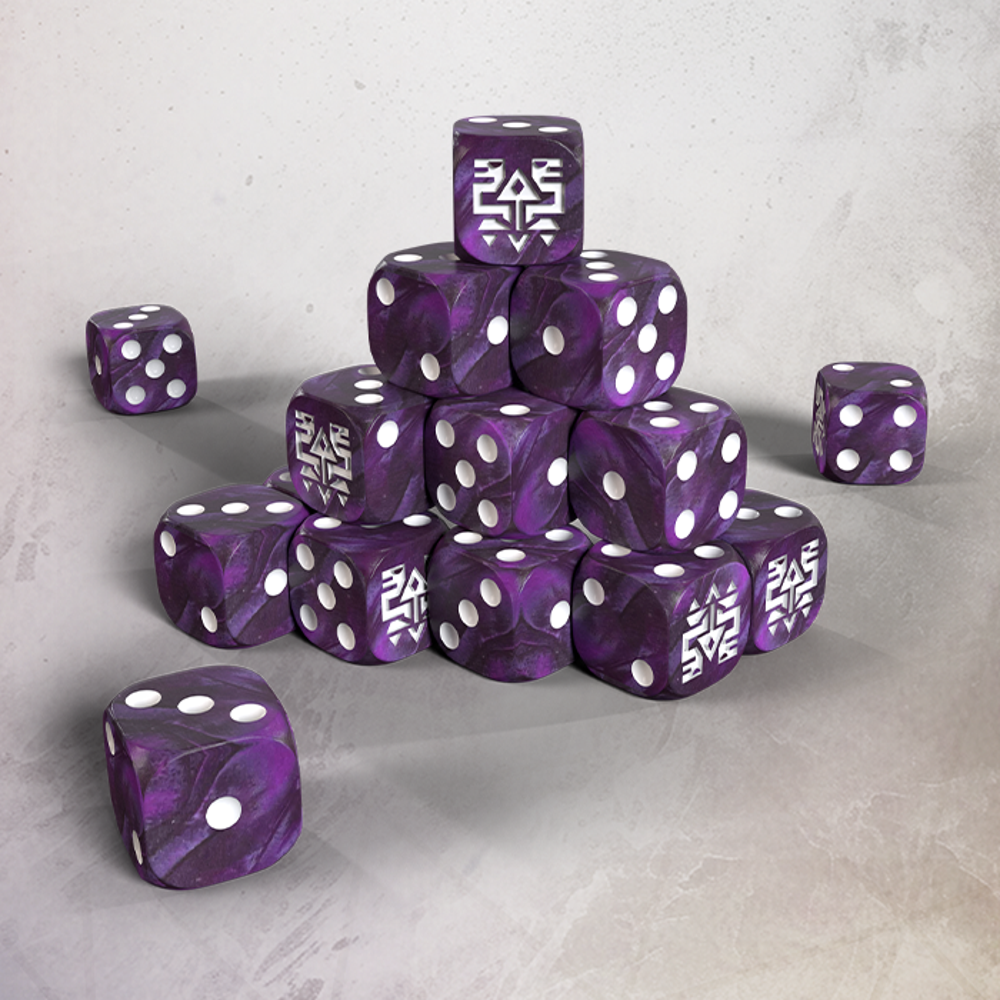 Grimdark Future: Saurian Starhost - 16mm Dice Set (20) (New Arrival)