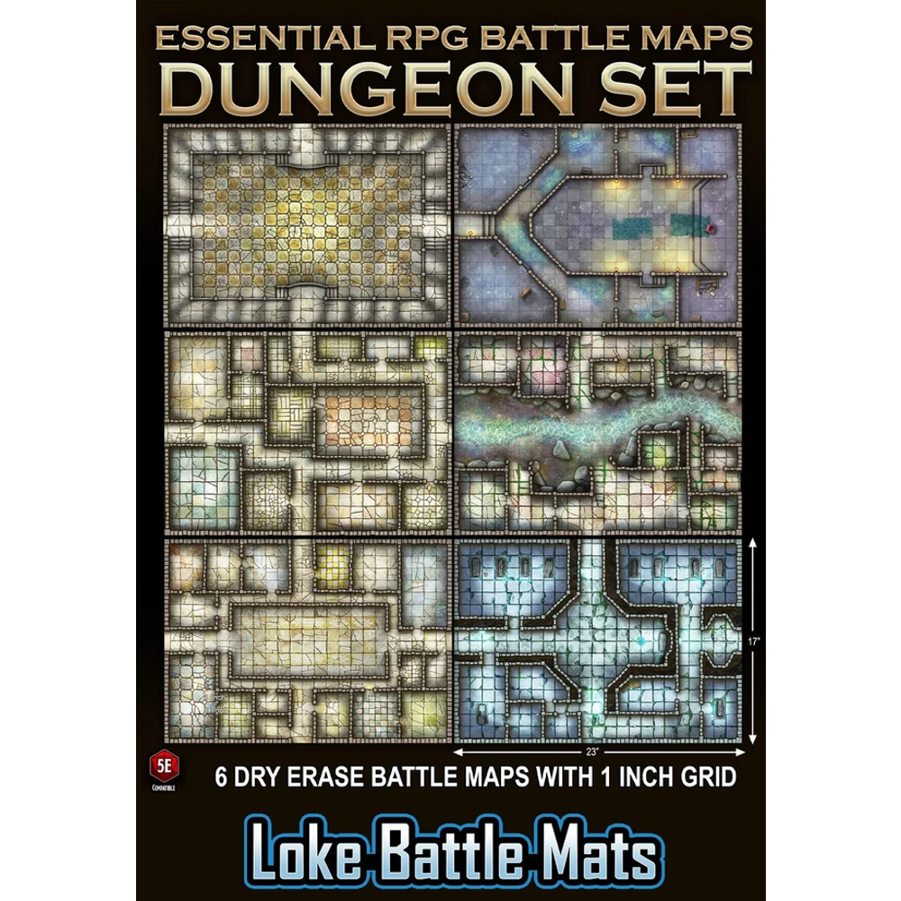 Essential RPG Battle Maps: Dungeon Set (Preorder)