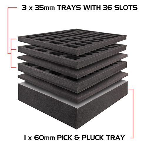 ENHANCE: Miniature Figure Travel Case - Black