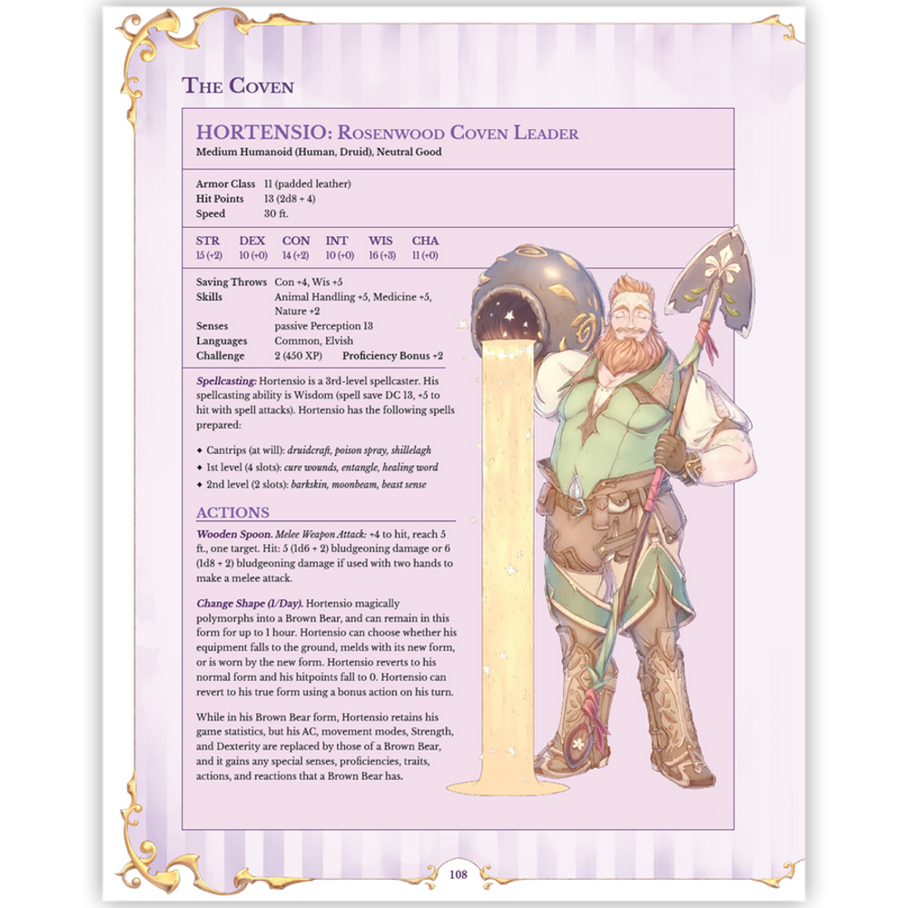 Hexbound: A Witchy Supplement, Standard Edition (D&D 5E Compatible)
