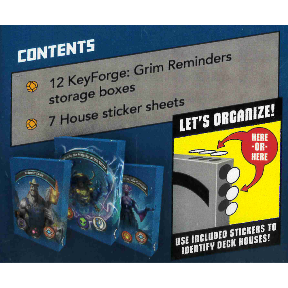 KeyForge Deck Storage Boxes: Grim Reminders