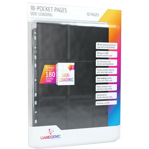 Sideloading 18-Pocket Pages: Black (10)