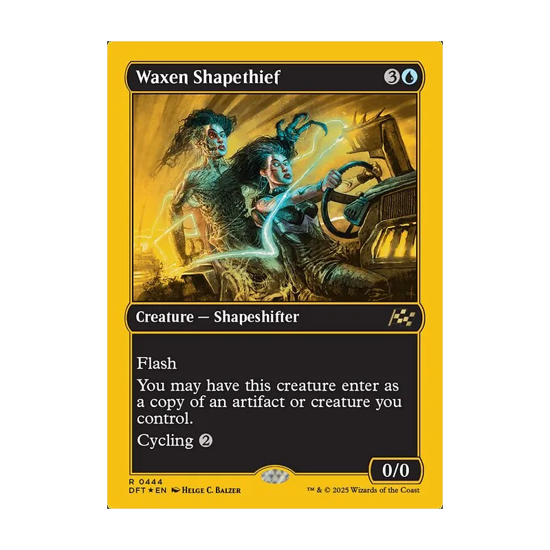 Waxen Shapethief (First-Place Foil) - Aetherdrift (Foil Near Mint)