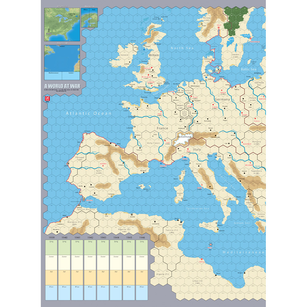 A World at War: Mounted Map Set